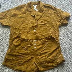 NWT Madewell Lightspun short set